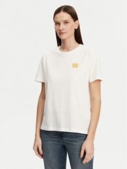 Marc O'Polo Denim T-Shirt 500 0005 916 Biały Relaxed Fit. Białe t-shirty Marc O'Polo DENIM, xl, bez wzorów, z bawełny, bez kołnierzyka, bez ramiączek. Za 99.99 zł.