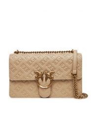 PINKO Torebka Love One Classic Dc 100941 A1YB C50Q Beżowy. Brązowe listonoszki Pinko, bez wzorów, ze skóry, bez dodatków. Za 1,869.00 zł.