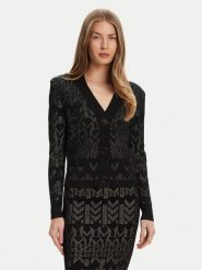 Marciano Guess Kardigan 5YGR06 5877Z Czarny Regular Fit. Czarne swetry Marciano Guess, s, z aplikacjami, z wiskozy, bez ramiączek. Za 779.99 zł.