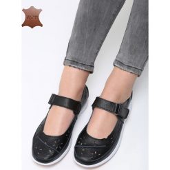 Czarne Skórzane Półbuty Store Run. Półbuty wsuwane marki Born2be. Za 89.99 zł.