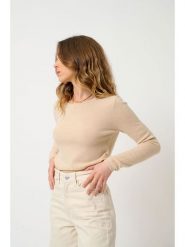 AUTHENTIC CASHMERE Kaszmirowy sweter "Epena" w kolorze beżowym rozmiar: L. Brązowe swetry AUTHENTIC CASHMERE, l, bez wzorów, z kaszmiru, bez ramiączek. Za 242.13 zł.