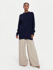 Kontatto Sweter 3M0128 Granatowy Relaxed Fit. Niebieskie swetry Kontatto, m, bez wzorów, z syntetyku, bez ramiączek. Za 229.99 zł.
