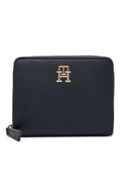 Tommy Hilfiger Mały Portfel Damski Th Logotape Med Za AW0AW17408 Granatowy. Niebieskie portfele Tommy Hilfiger, bez wzorów, ze skóry. Za 199.99 zł.