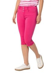 Timezone Rybaczki dżinsowe "Enya" w kolorze różowym rozmiar: W31. Różowe szorty Timezone, z aplikacjami, ze skóry, klasyczne. Za 87.40 zł.