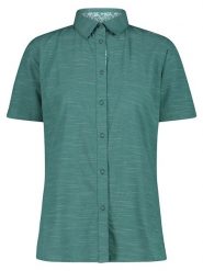 Cmp Koszula funkcyjna w kolorze turkusowym rozmiar: 40. Niebieskie koszule CMP, bez wzorów, z materiału, bez kołnierzyka, bez ramiączek. Za 106.38 zł.