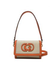 Guess Torebka HWAG95 24190 Beżowy. Brązowe torebki klasyczne Guess, z aplikacjami, z materiału, bez dodatków. Za 339.99 zł.