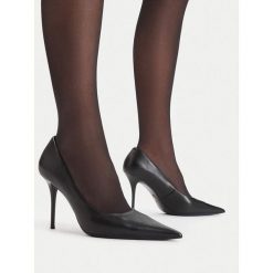 Szpilki GINO ROSSI. Czarne szpilki Gino Rossi, bez wzorów, bez obcasa, na szpilce, bez zapięcia. Za 349.99 zł.