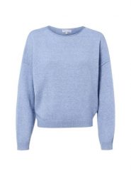 Marie Lund Sweter Kobiety niebieski, L. Niebieskie swetry Marie Lund, l, bez wzorów, z wełny, bez ramiączek. Za 249.95 zł.