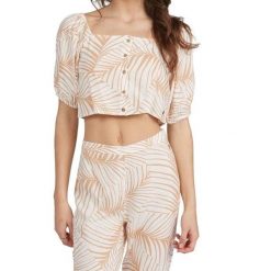 Koszulka sportowa damska Roxy Pure Sugar. Białe t-shirty sportowe Roxy, s, bez wzorów, z wiskozy, bez ramiączek. Za 128.00 zł.