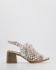 SANDAŁY NA OBCASIE 00301501D WHI MU. Sandały Venezia, bez wzorów, ze skóry, bez obcasa, na obcasie, bez zapięcia. Za 279.00 zł.