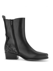 Gabor Skórzane kozaki w kolorze czarnym rozmiar: 38,5. Czarne kozaki Gabor, na zimę, bez wzorów, z materiału, bez obcasa, bez zapięcia. Za 251.74 zł.