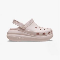 Klapki Crocs Classic Crush Clog. Brązowe klapki Crocs, bez wzorów, sportowe, bez obcasa, bez zapięcia. Za 279.00 zł.
