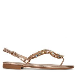 Sandały DeeZee. Żółte sandały DeeZee, bez wzorów, bez obcasa, na płaskiej podeszwie, bez zapięcia. Za 109.99 zł.