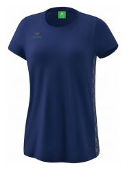 Erima Koszulka "Essential" w kolorze granatowym rozmiar: 38. Niebieskie t-shirty sportowe Erima, bez wzorów, bez ramiączek, outdoorowe. Za 70.41 zł.
