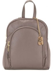 Anna Morellini Skórzany plecak "Breta" w kolorze szarobrązowym - 24 x 12 x 30 cm rozmiar: onesize. Brązowe plecaki Anna Morellini, bez wzorów, z materiału, na ramię, bez dodatków. Za 337.45 zł.