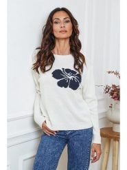 So Cachemire Sweter "Lambi" w kolorze kremowym rozmiar: XL. Brązowe swetry So Cachemire, xl, bez wzorów, z kaszmiru, bez ramiączek. Za 249.17 zł.