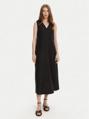 Weekend Max Mara Sukienka codzienna Egoista 2515221072 Czarny Regular Fit. Czarne sukienki Weekend Max Mara, na co dzień, bez wzorów, ze lnu, bez kołnierzyka, bez ramiączek, proste. Za 1,539.00 zł.