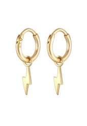 Elli Damskie kolczyki kreole Piorun Basic srebro 925 Sterling Silver Kolczyki 1 ct. Szare kolczyki Elli, srebrne. Za 283.99 zł.