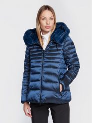 CMP Kurtka puchowa 32K3076F Granatowy Regular Fit. Niebieskie kurtki CMP, bez wzorów, z puchu, bez kaptura. Za 359.99 zł.