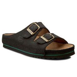 Klapki Scholl. Czarne klapki Scholl, bez wzorów, bez obcasa, bez zapięcia. Za 289.00 zł.