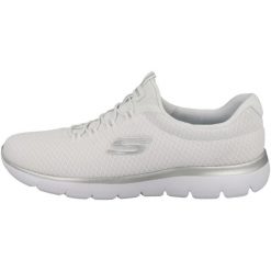 Buty do chodzenia damskie Skechers Summits. Białe buty do biegania Skechers, bez wzorów, z materiału, bez zapięcia, do biegania. Za 479.00 zł.
