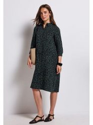 Street One Sukienka koszulowa w kolorze zielono-granatowym rozmiar: 40. Niebieskie sukienki Street One, na co dzień, bez wzorów, z bawełny, street, bez kołnierzyka, bez ramiączek, midi, koszulowe. Za 148.61 zł.