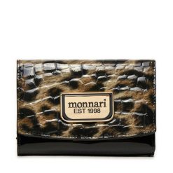 Duży Portfel Damski Monnari. Czarne portfele Monnari, bez wzorów. Za 79.99 zł.