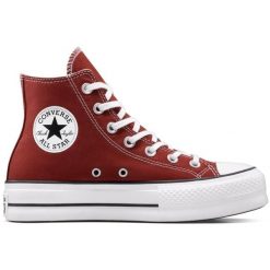 Buty sportowe Converse Chuck Taylor As Lift. Czerwone buty treningowe Converse, bez wzorów, bez zapięcia, na fitness i siłownię. Za 590.00 zł.