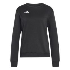 Bluza damska adidas Entrada 26 Sweat Top. Białe bluzy adidas, na zimę, bez wzorów, z bawełny, bez ramiączek, bez kaptura. Za 134.99 zł.