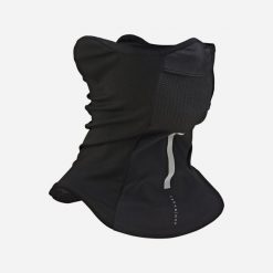 Komin na szyję na rower 900 wiatroszczelny. Czarne szaliki i kominy VAN RYSEL, bez wzorów, z materiału. Za 69.99 zł.