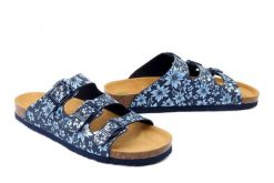 DR. BRINKMANN 700877-05 blau, klapki damskie. Niebieskie klapki Dr. Brinkmann, bez wzorów, bez obcasa, bez zapięcia. Za 174.90 zł.