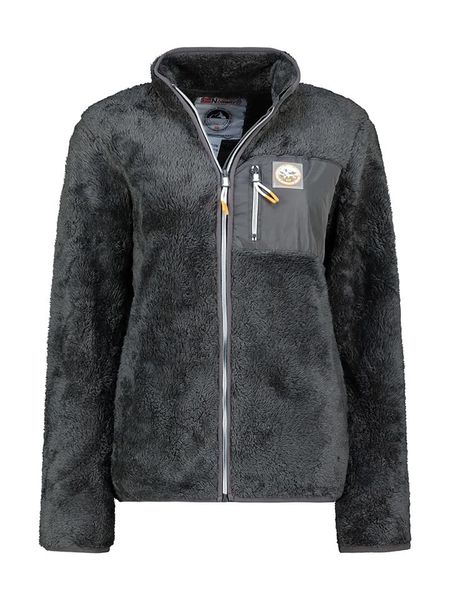 Geographical Norway Kurtka polarowa "Upecious" w kolorze ciemnoszarym rozmiar: L. Szare kurtki Geographical Norway, l, bez wzorów, z polaru, bez kaptura. Za 104.89 zł.