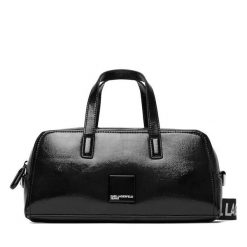 Torebka Karl Lagerfeld Jeans. Czarne torebki klasyczne Karl Lagerfeld Jeans, bez wzorów, z jeansu, klasyczne, bez dodatków. Za 639.99 zł.