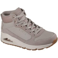 Buty Skechers Uno - Stacre Shine, Dla obu płci. Brązowe buty trekkingowe Skechers, ze skóry ekologicznej, bez zapięcia. Za 590.00 zł.