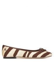 LAUREN RALPH LAUREN Baleriny Jayna 802974360001 Brązowy. Brązowe baleriny Lauren Ralph Lauren, bez wzorów, z materiału, bez obcasa, bez zapięcia. Za 309.99 zł.