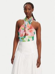 Bardot Bluzka Fontes Halter 59898TB Kolorowy Regular Fit. Bluzki Bardot, bez wzorów, z syntetyku, bez kołnierzyka, bez ramiączek. Za 199.99 zł.