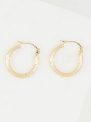 OR ÉCLAT Złote kolczyki-kreole "Nina" rozmiar: onesize. Żółte kolczyki Or Éclat, złote. Za 391.99 zł.