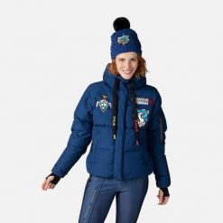 Kurtka narciarska damska Rossignol W Modul Down Bomber. Niebieskie kurtki narciarskie Rossignol, na zimę, xl, bez wzorów, bez kaptura, narciarskie. W wyprzedaży za 2,346.00 zł.
