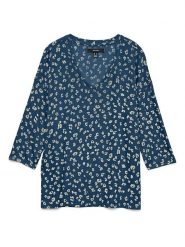 Vero Moda Sweter w kolorze niebieskim rozmiar: M. Niebieskie swetry Vero Moda, m, bez wzorów, bez ramiączek. Za 51.95 zł.