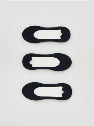 Stopki 3 pack - czarny. Czarne skarpetki Reserved, bez wzorów. Za 49.99 zł.