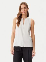 Calvin Klein Top K20K208190 Szary Regular Fit. Szare topy Calvin Klein, bez wzorów, z wiskozy, bez kołnierzyka, bez ramiączek. Za 189.99 zł.