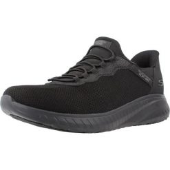 Buty SKECHERS 108194ECS SQUAD CHAOS Czarny. Czarne trekkingi Skechers, bez wzorów, z tkaniny, bez zapięcia, na fitness i siłownię. Za 319.99 zł.