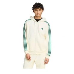 Bluza Adidas Sport M 3S Fl Fz Hd Dorośli. Brązowe bluzy z kapturem adidas, l, bez wzorów, z bawełny, z kapturem, na fitness i siłownię. Za 359.99 zł.