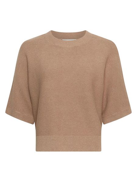 MOSS COPENHAGEN Sweter "Thamira" w kolorze karmelowym rozmiar: XS/S. Brązowe swetry Moss Copenhagen, s, bez wzorów, bez ramiączek. Za 139.87 zł.