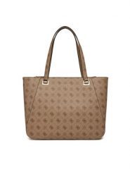 Guess Torebka Calebra Travel TWLP95 36024 Beżowy. Brązowe shopper bag Guess, z aplikacjami, ze skóry, bez dodatków. Za 579.99 zł.