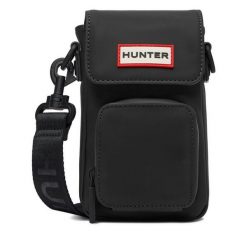 Torebka Hunter. Czarne listonoszki Hunter, bez wzorów, bez dodatków. Za 99.99 zł.