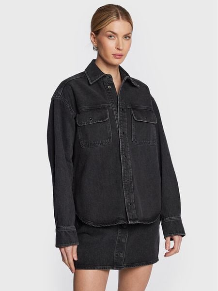 Samsøe Samsøe Kurtka jeansowa Ellen F22400111 Czarny Regular Fit. Czarne kurtki Samsøe & Samsøe, xl, bez wzorów, z bawełny, bez kaptura. Za 699.99 zł.