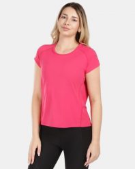 Damska koszulka techniczna Kilpi LIMED-W. Czerwone t-shirty sportowe Kilpi, bez wzorów, z materiału, bez ramiączek, do biegania. Za 215.49 zł.