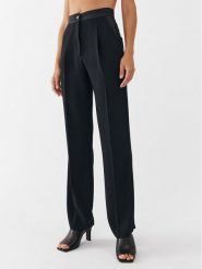 Marella Spodnie materiałowe Natif 2331360733 Czarny Relaxed Fit. Czarne spodnie materiałowe Marella, bez wzorów, z materiału. Za 459.99 zł.