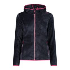 Polar z kapturem dla kobiet CMP. Czarne bluzy z polaru CMP, bez wzorów, z polaru, trekkingowe. Za 338.50 zł.